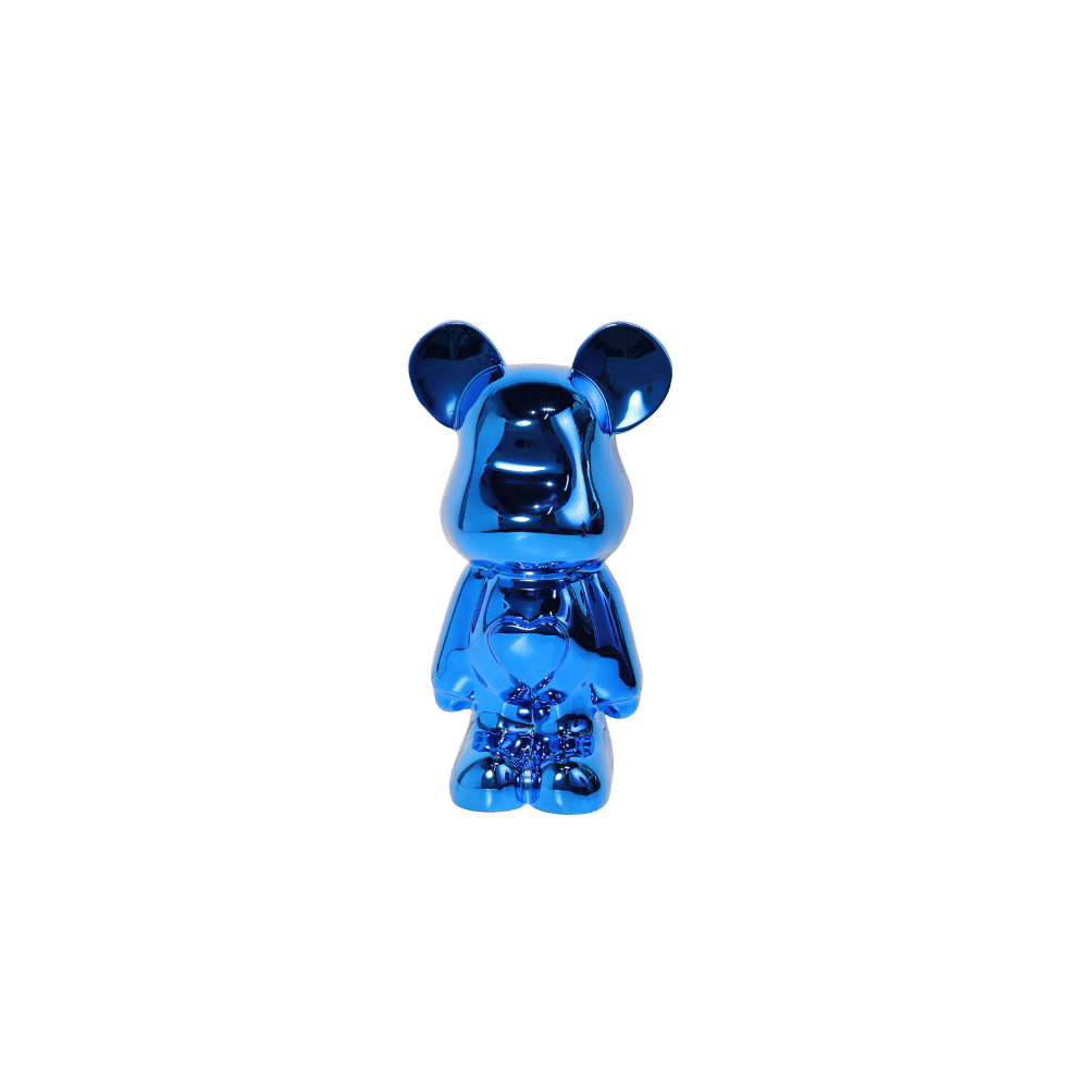 the trade room electroplated bear blue