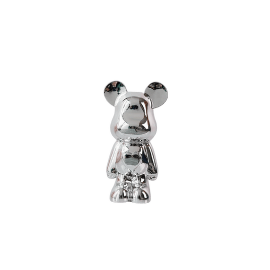 the trader room electroplated bear silver